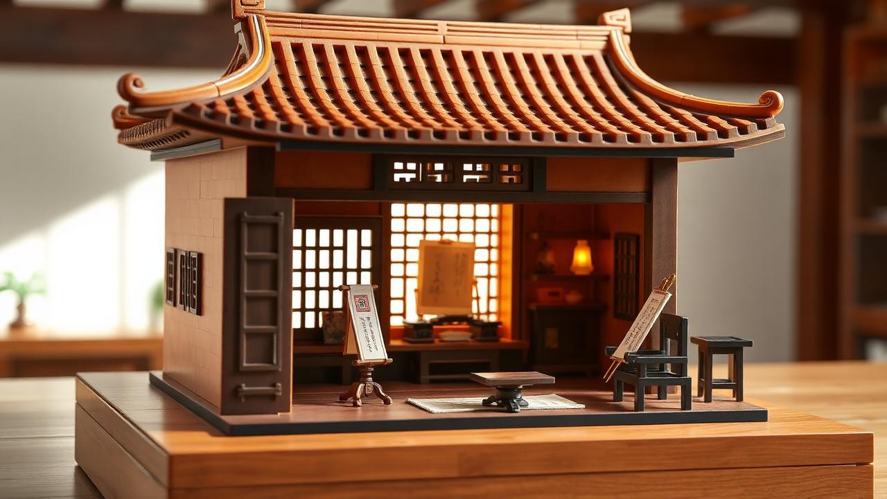 How to Build a Traditional Chinese Calligraphy Studio with Building Blocks