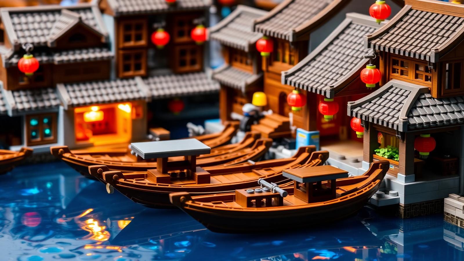 Build a Chinese Fishing Harbor with Block Sets