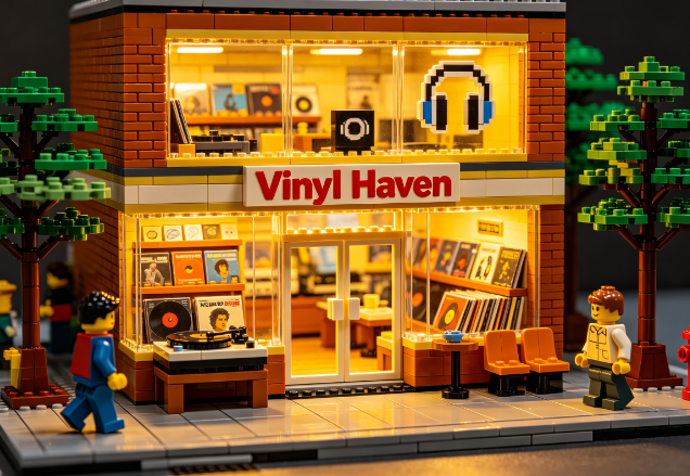 Build Your Dream Lego Record Store Today
