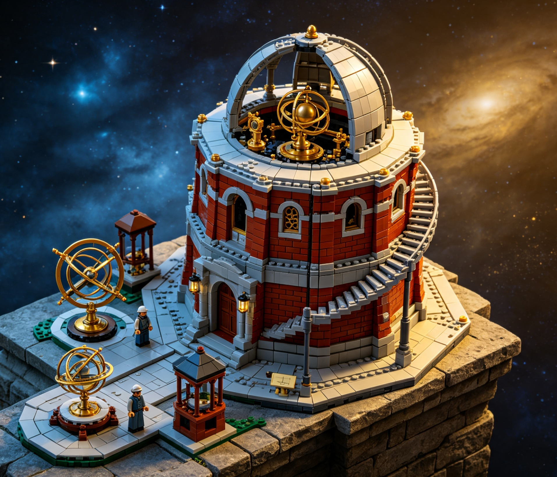 How to Build an Imperial Observatory Set With Building Blocks