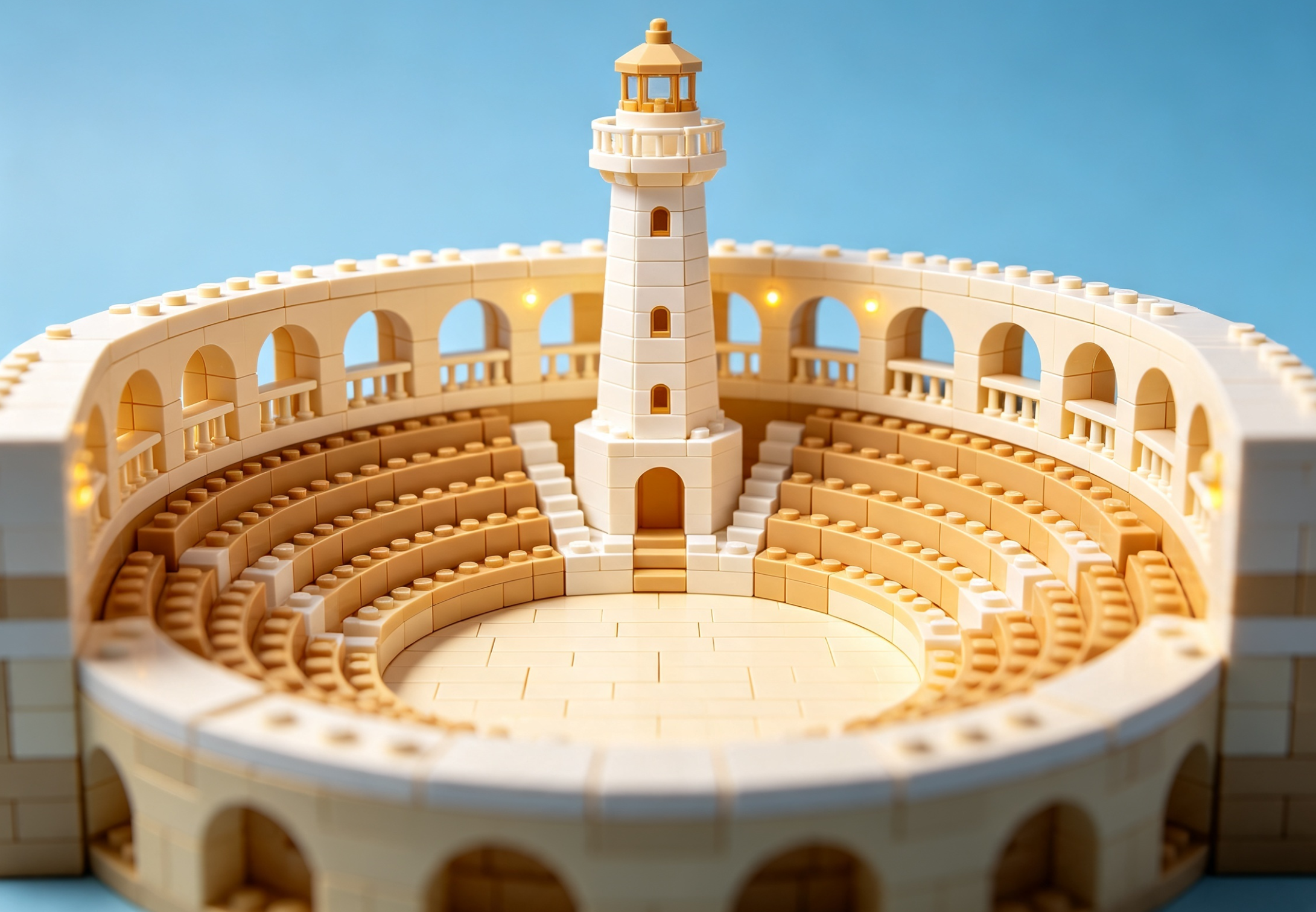 How to Build a Balcony Theater with Building Blocks
