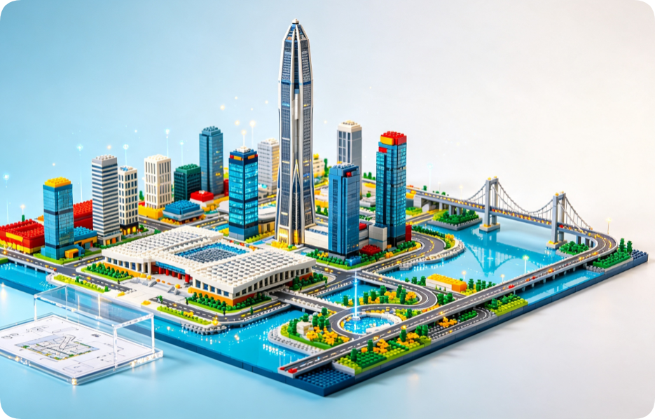 How to Build and Display a Stunning Shenzhen City Model with Building Blocks