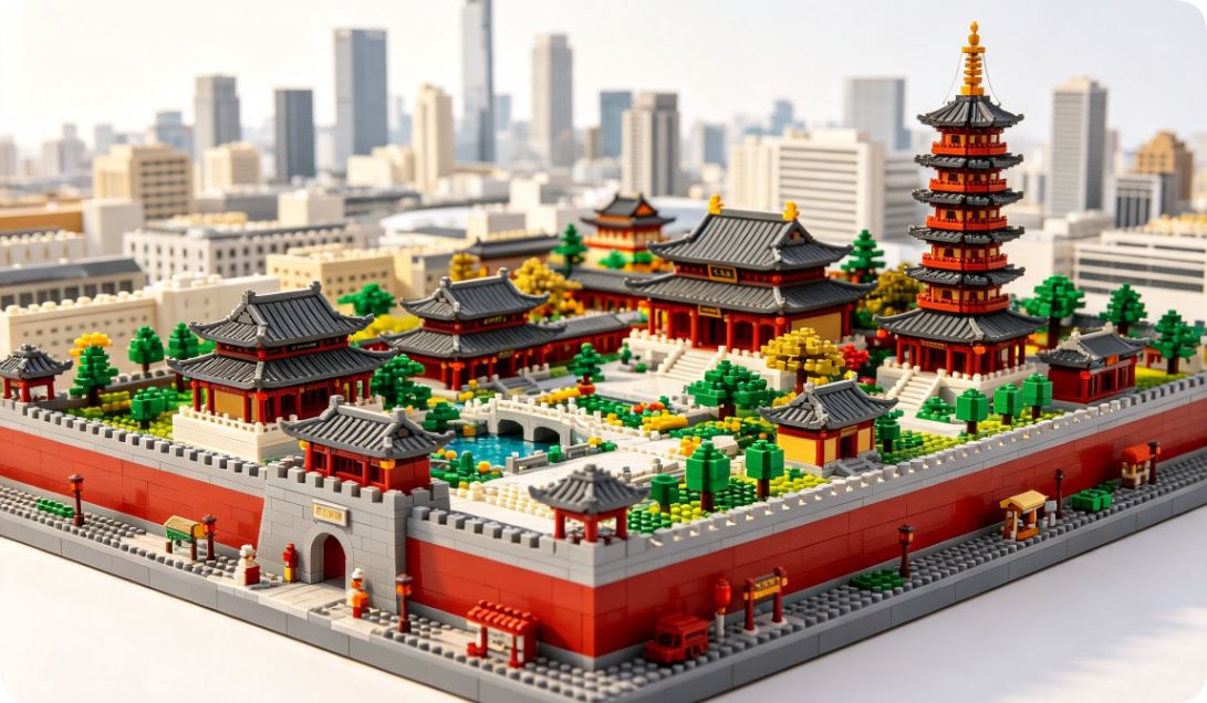 How to Build a Nanjing Historical Cityscape with Building Blocks