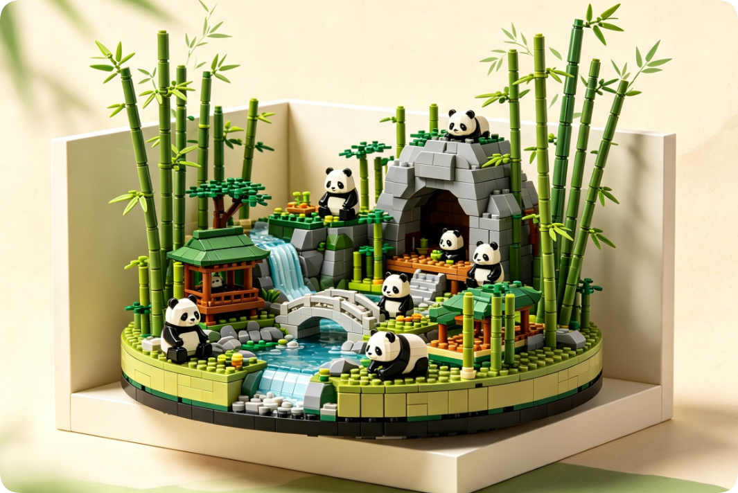 How to Build a Breathtaking Bamboo Forest with Pandas: A Complete Brick Guide