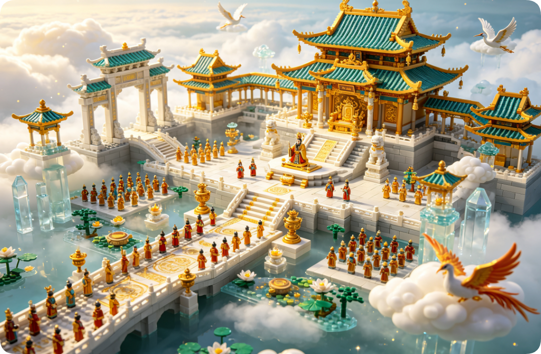 How to Build a Stunning Heavenly Court Architecture Set
