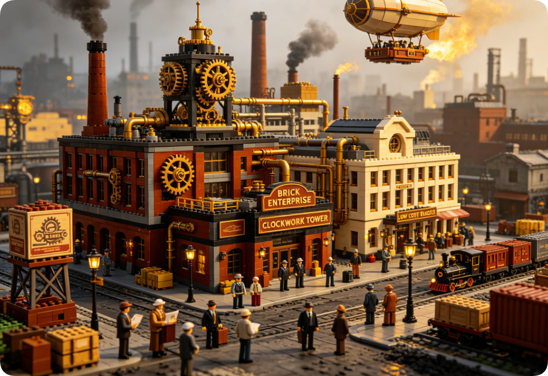 How to Build a Steampunk Set with Affordable LEGO Alternatives