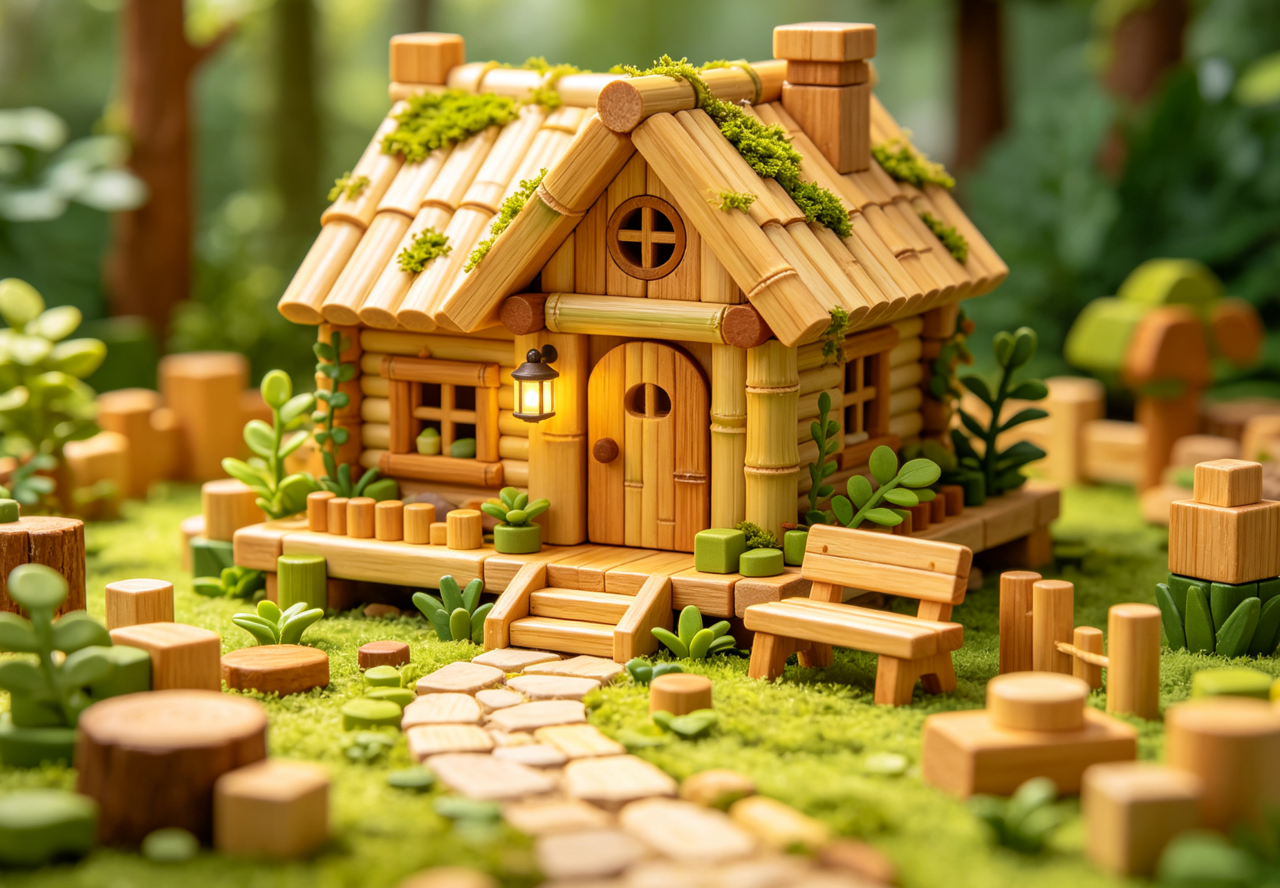 How to Build a Log Cabin with Building Blocks: A Family Guide