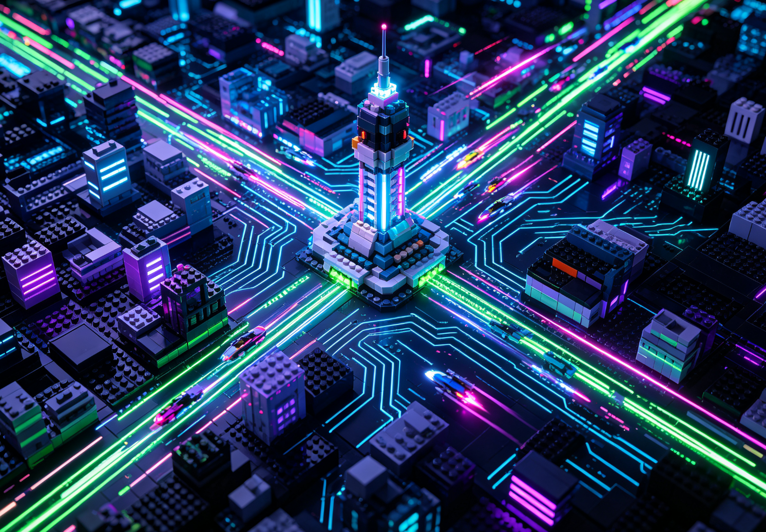 Build a Cyberpunk City with LEGO Alternative Block Sets