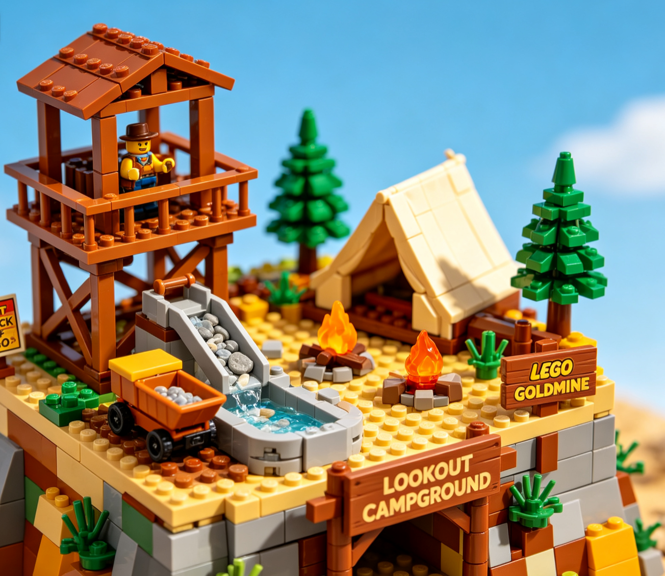 Best Knock Off LEGO Guide: Lego Goldmine & Lookout Campground