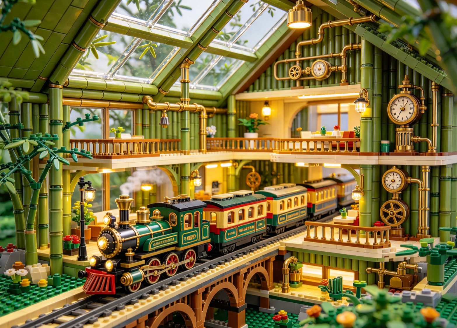 How to Build a Steampunk Model Train (Plus a Bamboo House to Match)