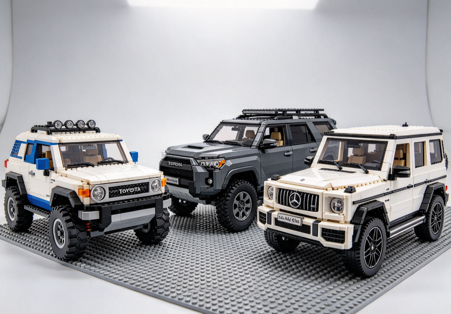How to Build FJ Cruiser Lego, 4Runner Lego Set, and G63 White Brick Models