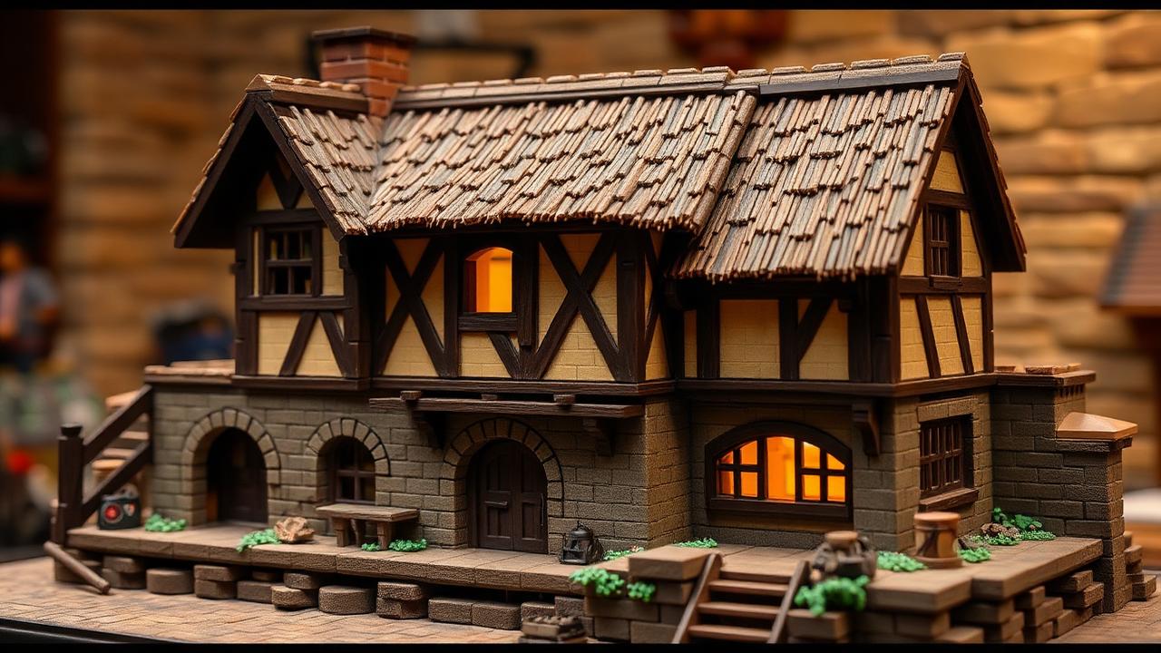 How to Plan and Build a Medieval Brick House Display Using Non-LEGO Brands