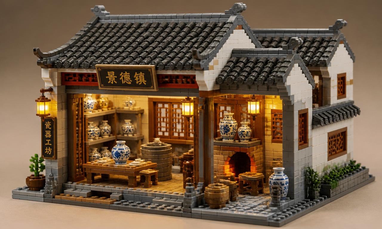 How to Build a Chinese Pottery Workshop with Jingdezhen-Inspired Building Blocks