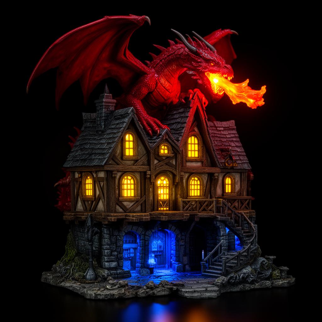 Dungeons & Dragons Red Dragon's Tale 21348 Lighting Set: Integration Guide
