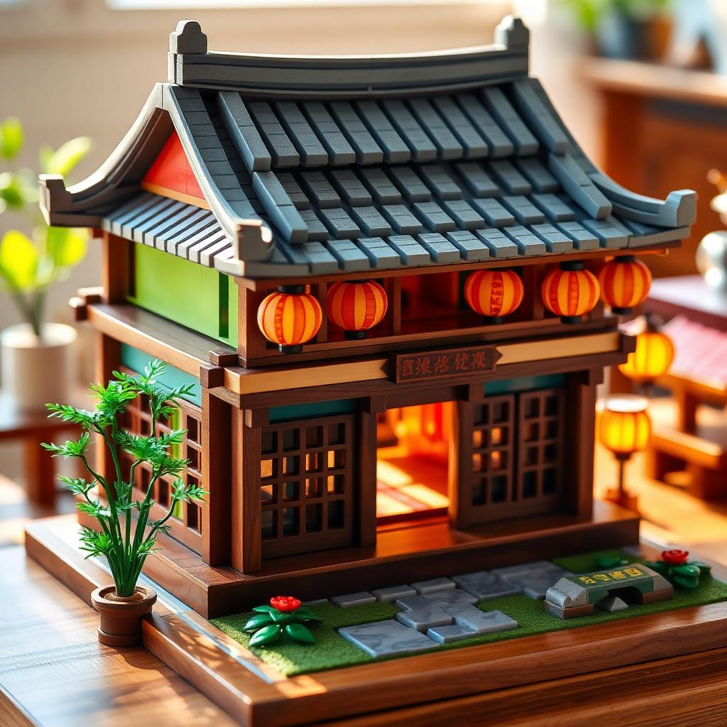How to Build a Chinese Tea Ceremony House with Building Blocks